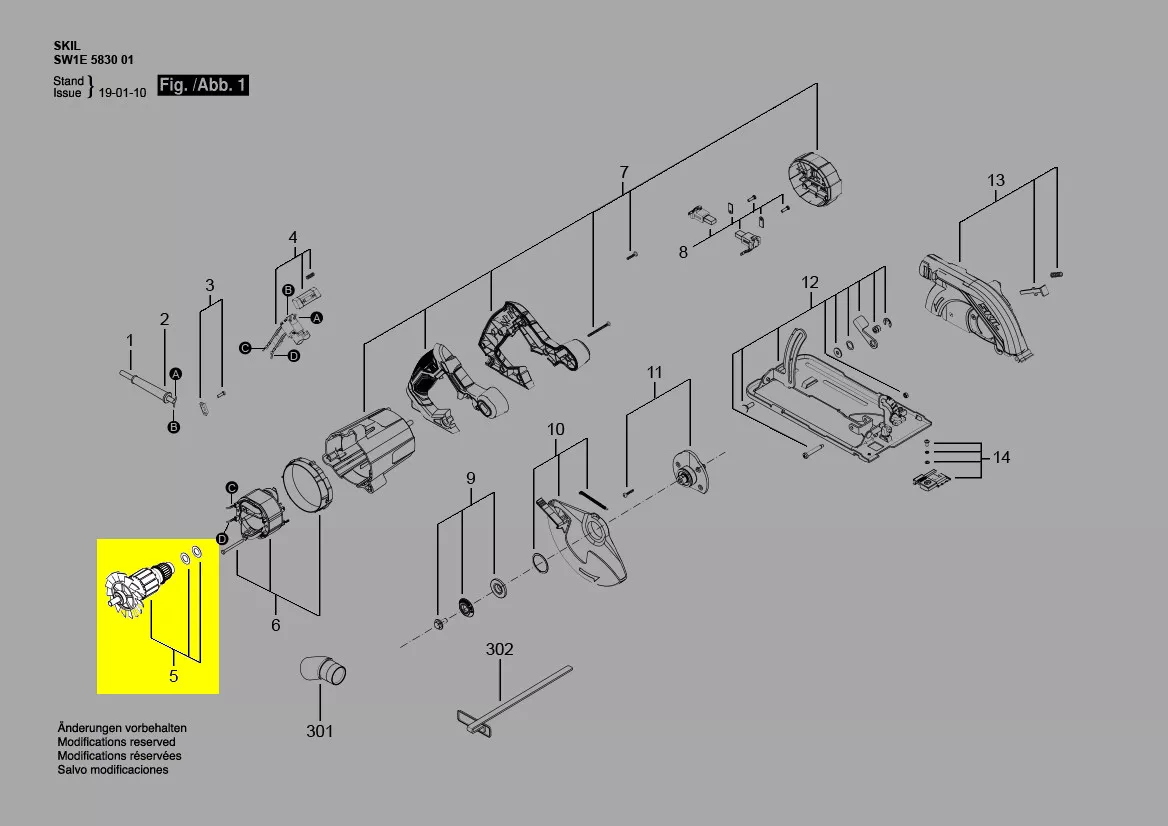 Induit Skil réf. 2826478001